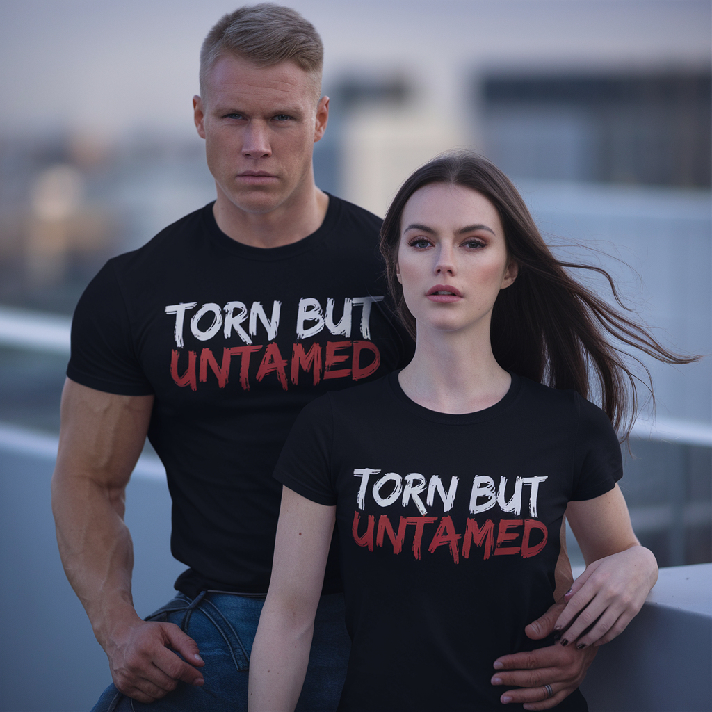 TORN BUT UNTAMED - BLACK T-SHIRT