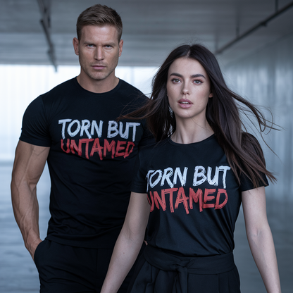 TORN BUT UNTAMED - BLACK T-SHIRT